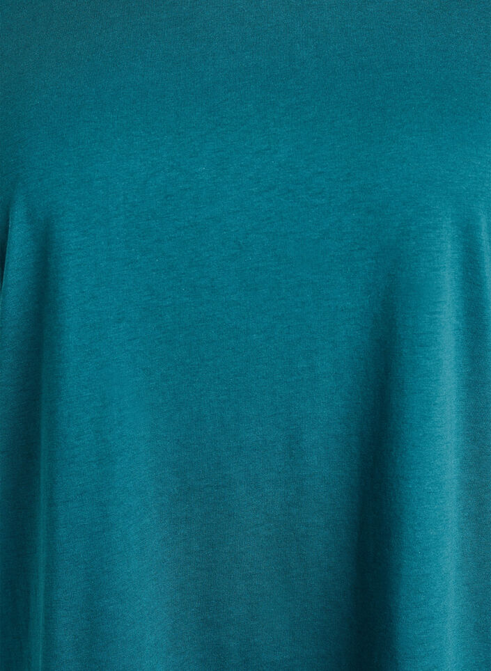 Kurz&auml;rmeliges T-Shirt aus Baumwollmischgewebe, Gr&uuml;n, Packshot image number 2