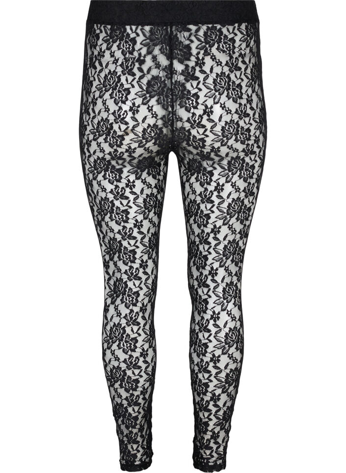 Spitzenleggings, Black, Packshot image number 1