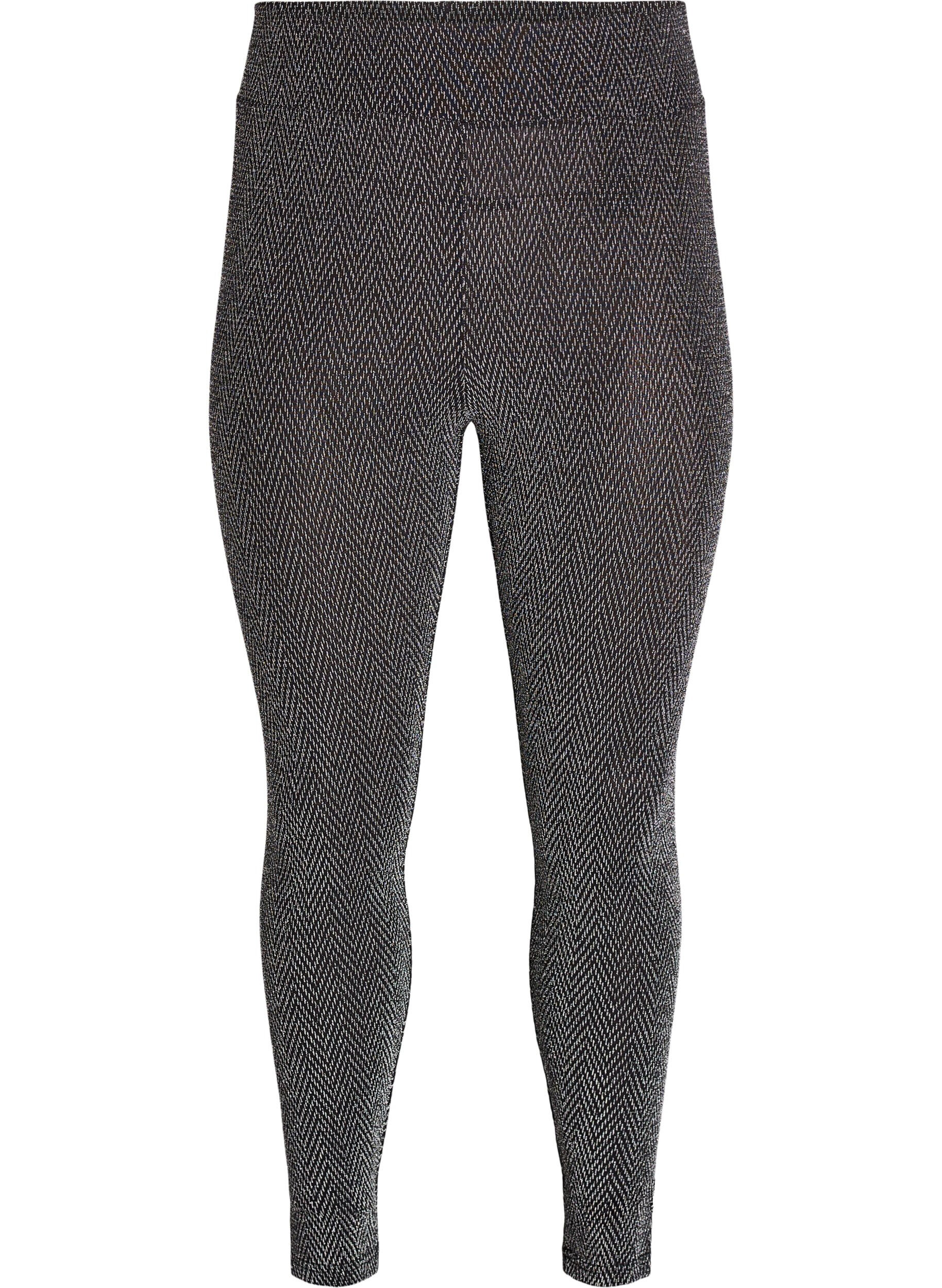 Leggings mit Glitzermuster