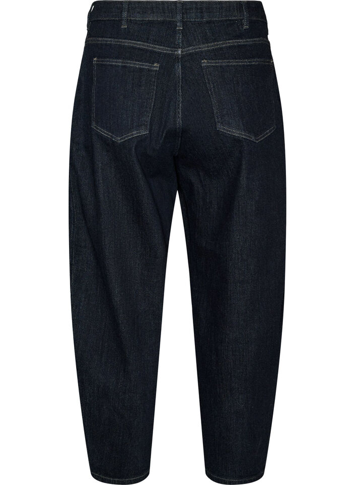Barrel-Jeans mit hoher Taille, Blau, Packshot image number 1