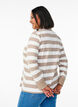 Langarm-Poloshirt mit Streifen, Beige, Model image number 2