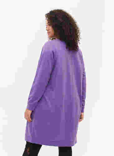 Pulloverkleid mit V-Ausschnitt, Deep Lavender, Model image number 1