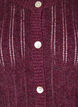 Gestrickter Cardigan mit Lochmuster, Dunkles Bordeaux, Packshot image number 2