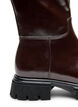 Langschaftstiefel mit leichter Crackle-Optik, Braun, Packshot image number 2