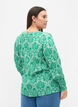 Bluse aus Viskose mit Print und Smock, Jolly Green Oriental, Model image number 1