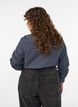 Kariertes Hemd mit Strasssteinen, Blau, Model image number 2