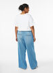 Jeans mit lockerer Passform, elastischem Bund und Tunnelzug, Blau, Model image number 1