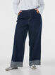 Jeans in weiter Passform mit breitem Umschlag und Kontrastn&auml;hten, Blau, Model image number 2