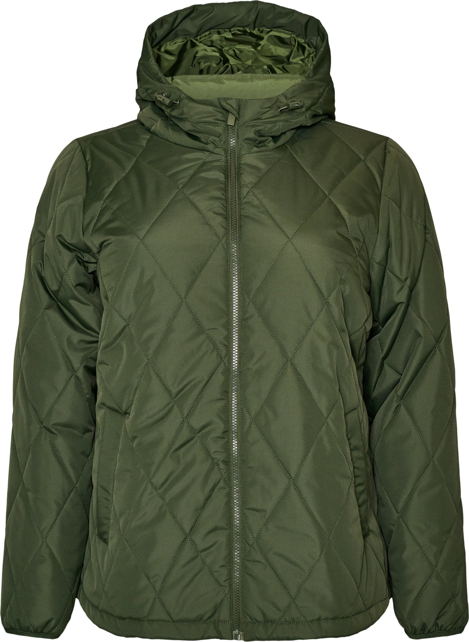 Leicht wattierte Jacke mit Rautensteppung