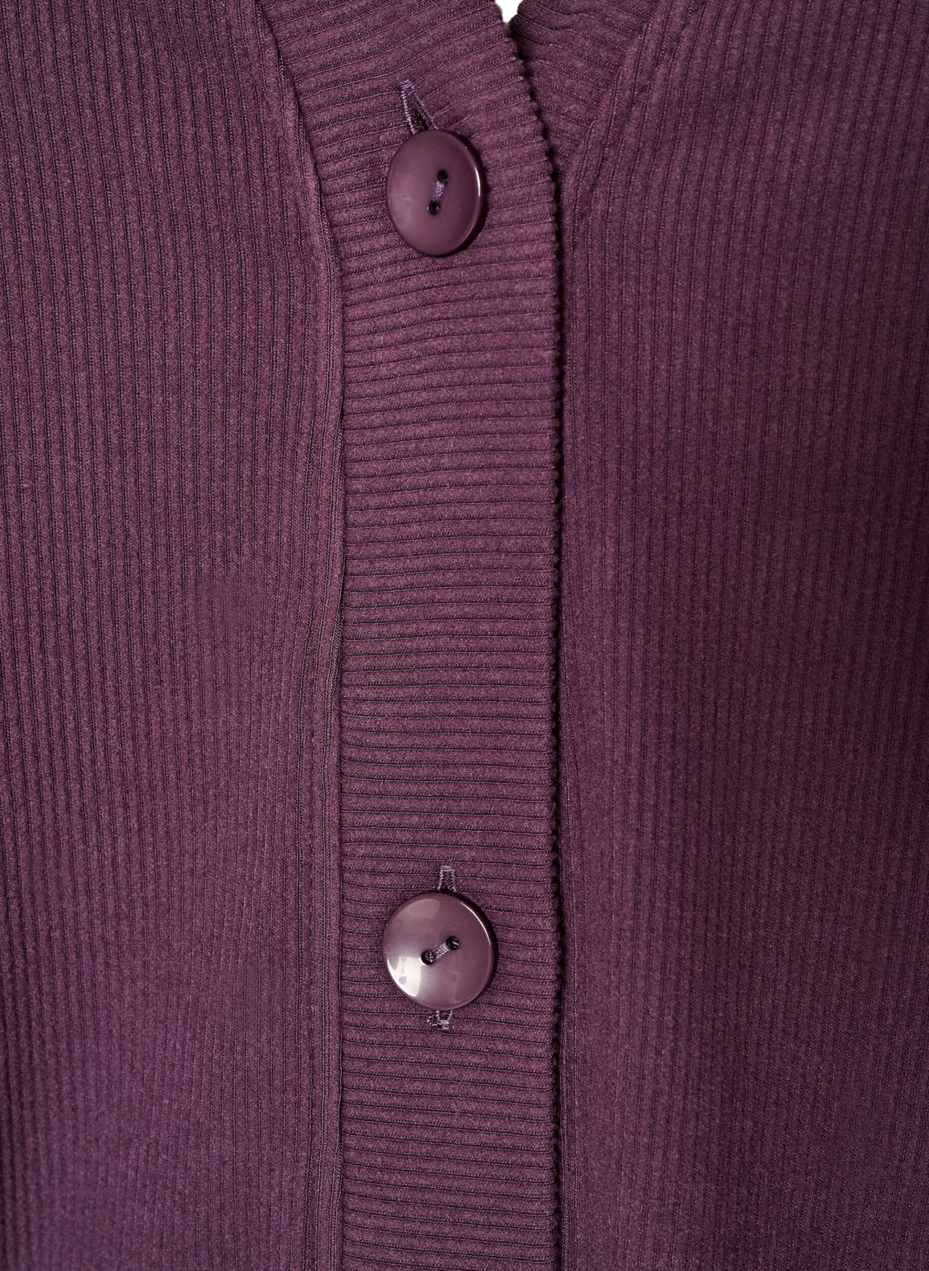 ZizziGerippte Jersey-Strickjacke mit V-Ausschnitt, Lila, Packshot image number 2