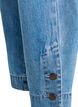 Kurze Kiana Jeans mit gerader Passform und Knopfdetails, Blau, Packshot image number 3