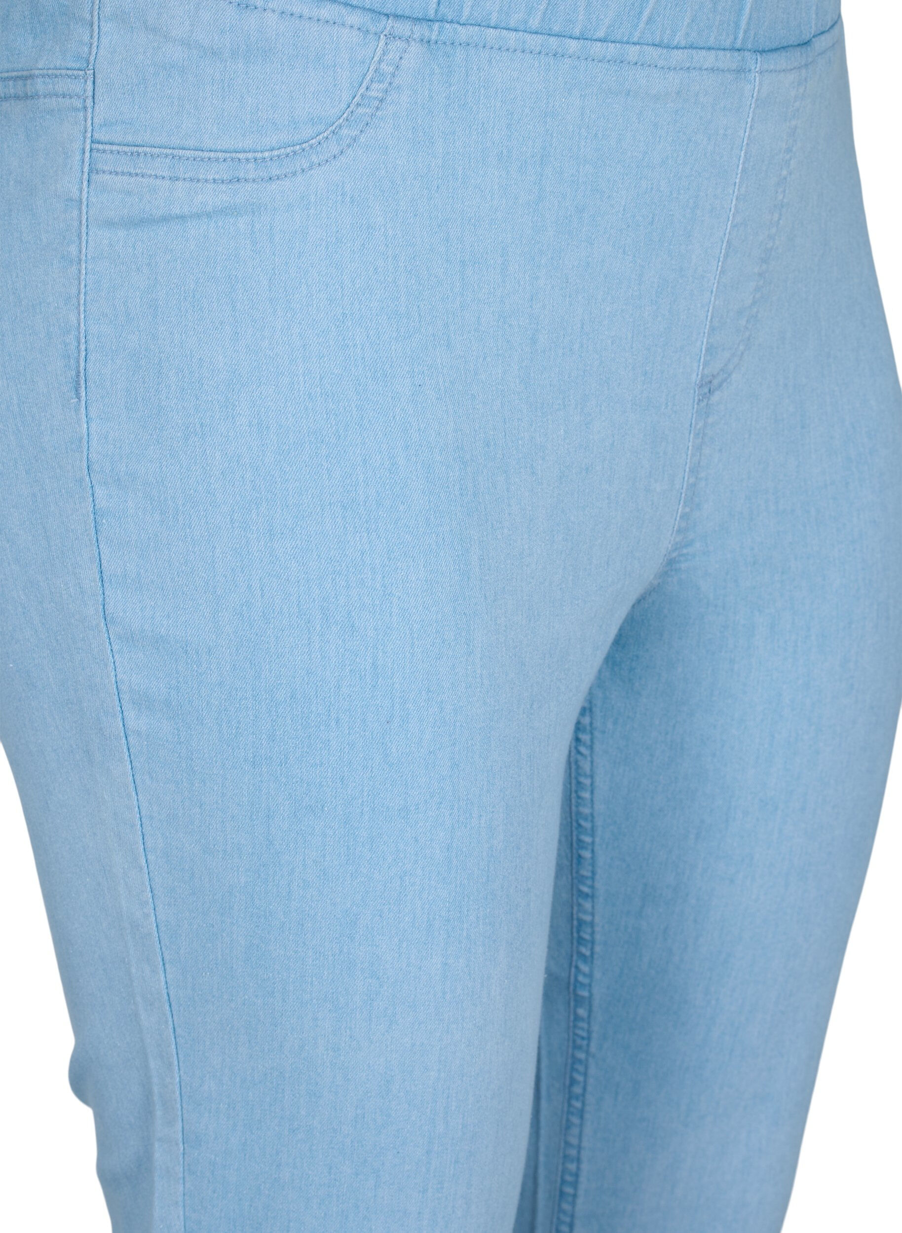 ZizziCaprihose in Baumwollmischung, Light blue denim, Packshot image number 2