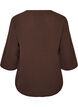 Bluse mit 3/4-&Auml;rmeln, Braun, Packshot image number 1