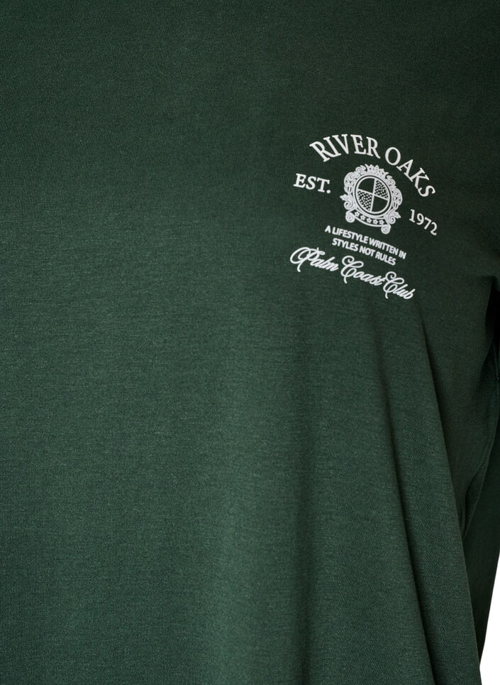 T-Shirt mit Print, Gr&uuml;n, Packshot image number 2