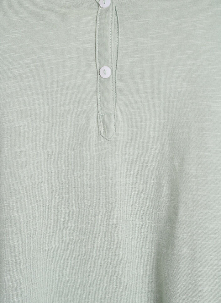 T-Shirt mit Knopfleiste, Gr&uuml;n, Packshot image number 2