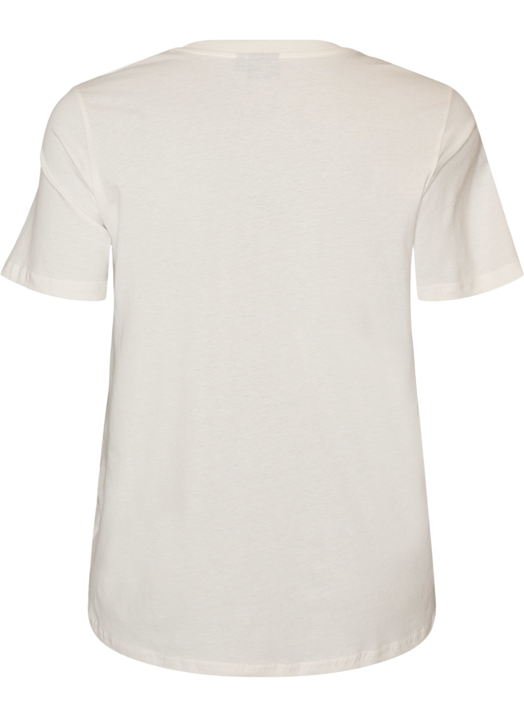 ZizziT-Shirt aus Baumwolle mit Print, Wei&szlig;, Packshot image number 1