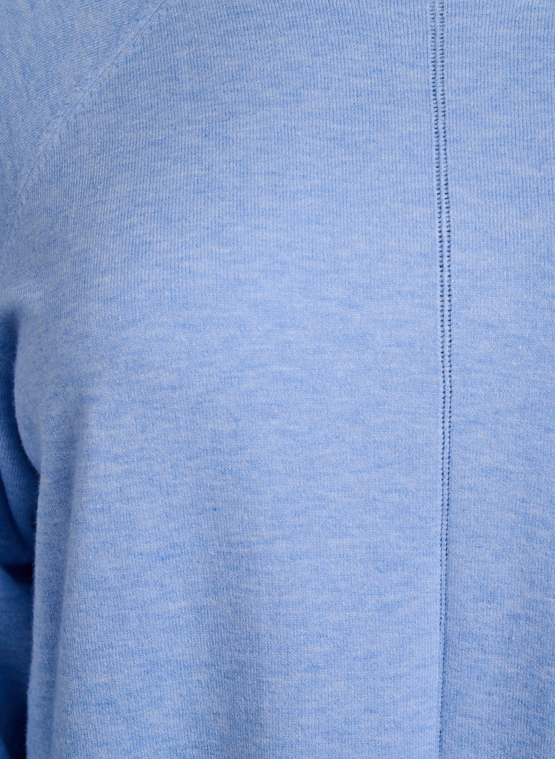 ZizziStrickkleid mit Rundhalsausschnitt und Strickmuster, Della R. Blue Mel., Packshot image number 2