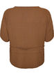 Bluse mit Struktur und Taillenbindung, Braun, Packshot image number 1