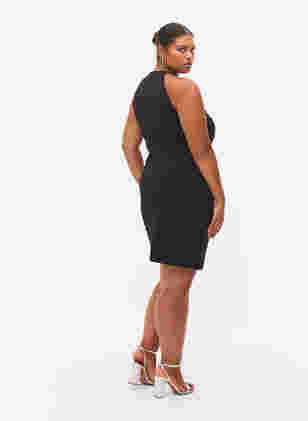 Rückenfreies Kleid mit Perlen, Black w. Beads, Model