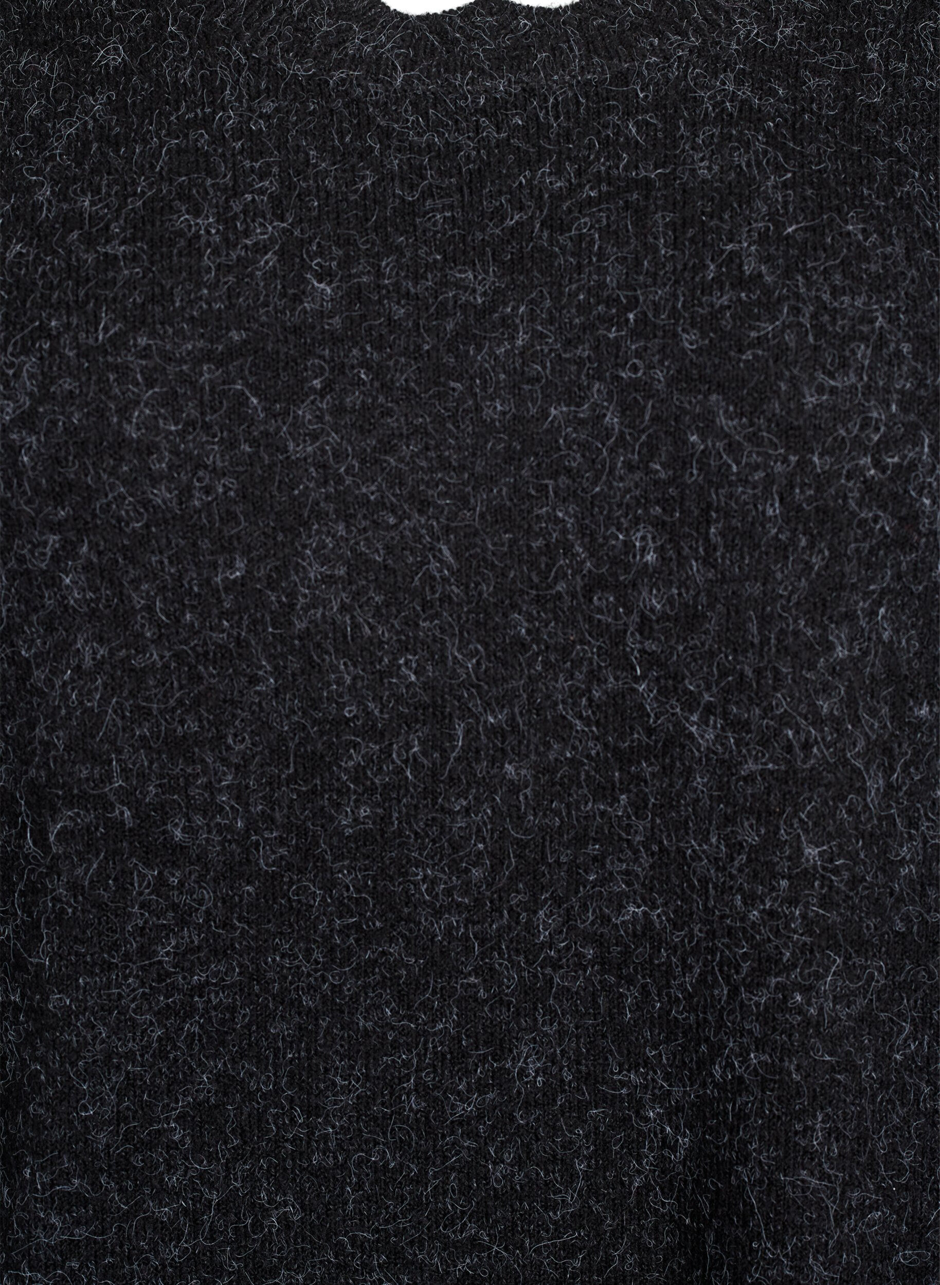 ZizziGestricktes Minikleid mit gewelltem Saum und Schlitzen, Grau, Packshot image number 2