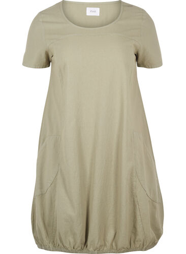 Kleid mit Taschen, Seagrass , Packshot image number 0