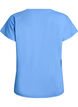 Lockeres Trainings-T-Shirt mit V-Ausschnitt, Blau, Packshot image number 1