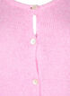 Strickjacke mit Wolle und Knöpfen, Begonia Pink Mel., Packshot image number 2