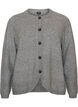 Strickjacke mit Kn&ouml;pfen und abgerundeter Vorderseite, Grau, Packshot image number 0
