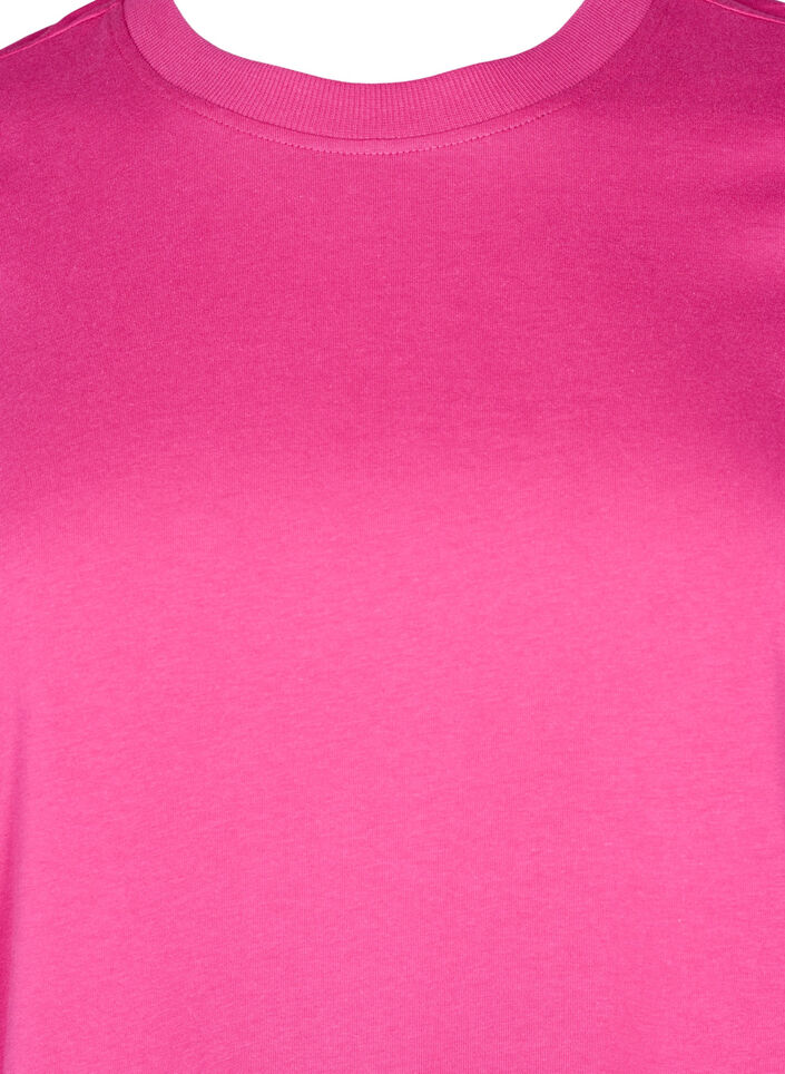 Basic-T-Shirt aus Baumwolle mit Rundhalsausschnitt, Rot, Packshot image number 2