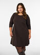 Kurzes Kleid in A-Linien-Form und mit 3/4-&Auml;rmeln, Braun, Model image number 0