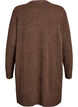Strickjacke mit Rippenstrick und Taschen, Braun, Packshot image number 1