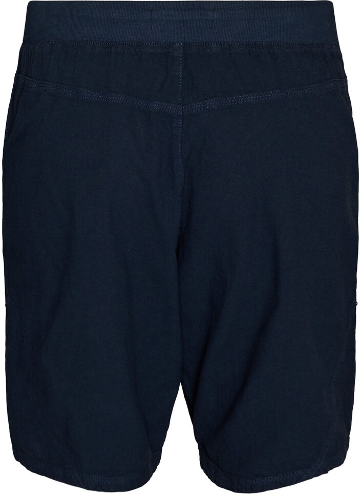 Lockere Shorts aus Baumwolle mit Taschen, Blau, Packshot image number 1