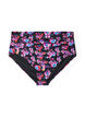 Hoch taillierte Bikinihosen mit Muster, Lila, Packshot image number 0