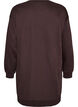 Lockeres Sweatkleid mit Taschen, Braun, Packshot image number 1