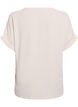 Lockere Bluse mit kurzen &Auml;rmeln, Beige, Packshot image number 1