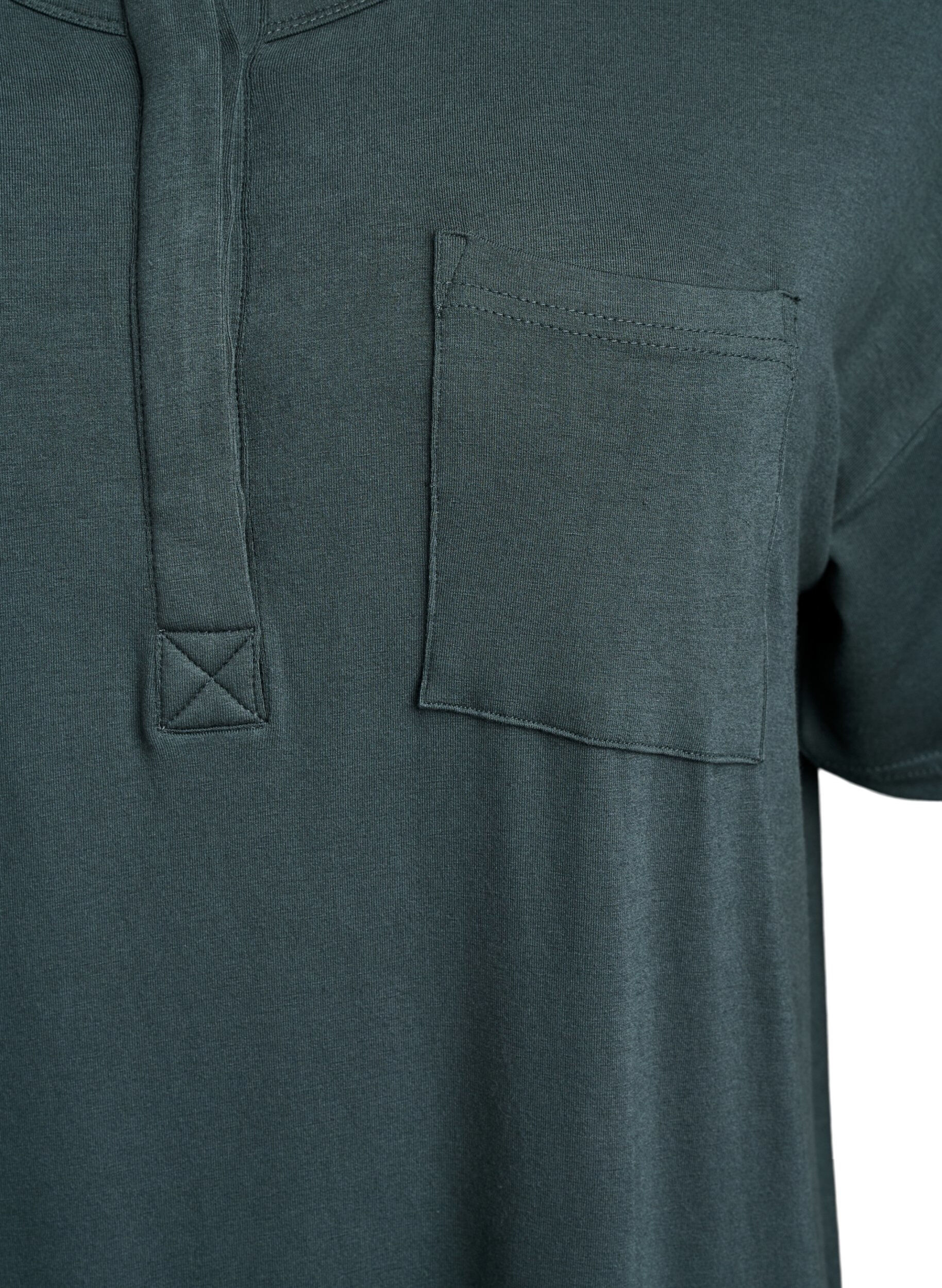 ZizziNachthemd aus Viskose mit kurzen &Auml;rmeln, Urban Chic, Packshot image number 2