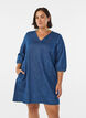 Jeanskleid mit 3/4-&Auml;rmeln, Blau, Model image number 0