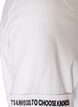 T-Shirt aus Baumwolle mit aufgesticktem Text, Wei&szlig;, Packshot image number 3