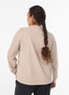 Cardigan aus Jersey mit Rundhalsausschnitt und Knöpfen, Beige, Model image number 2
