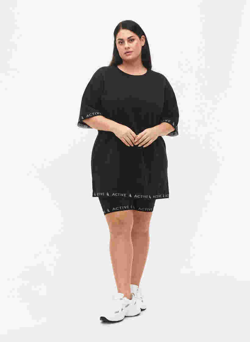 Pulloverkleid mit 1/2 Ärmeln, Black, Model image number 2