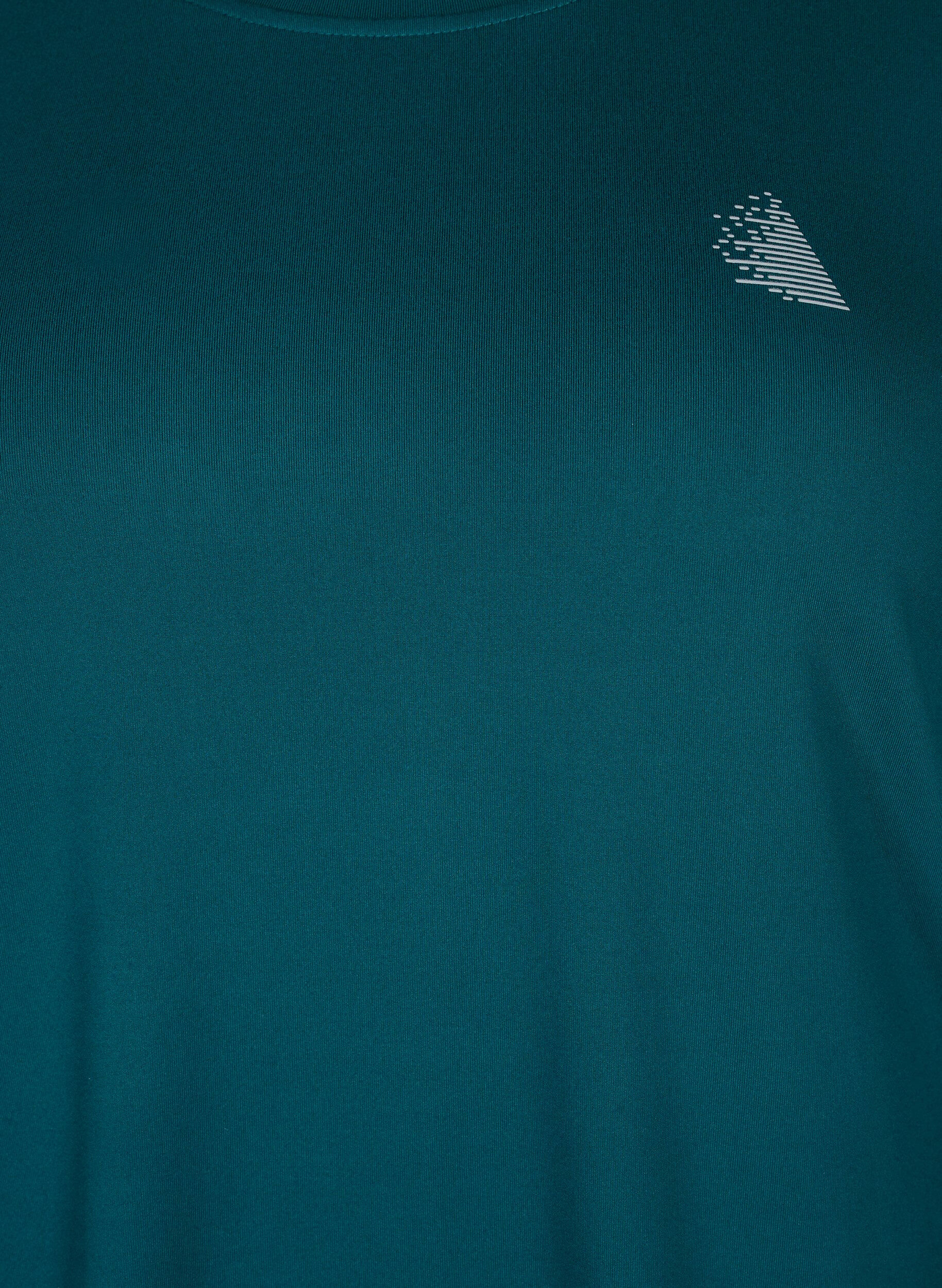 ZizziLang&auml;rmeliges Trainingsshirt, Deep Teal, Packshot image number 2