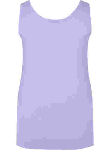Einfarbiges basic Top aus Baumwolle, Paisley Purple, Packshot image number 1