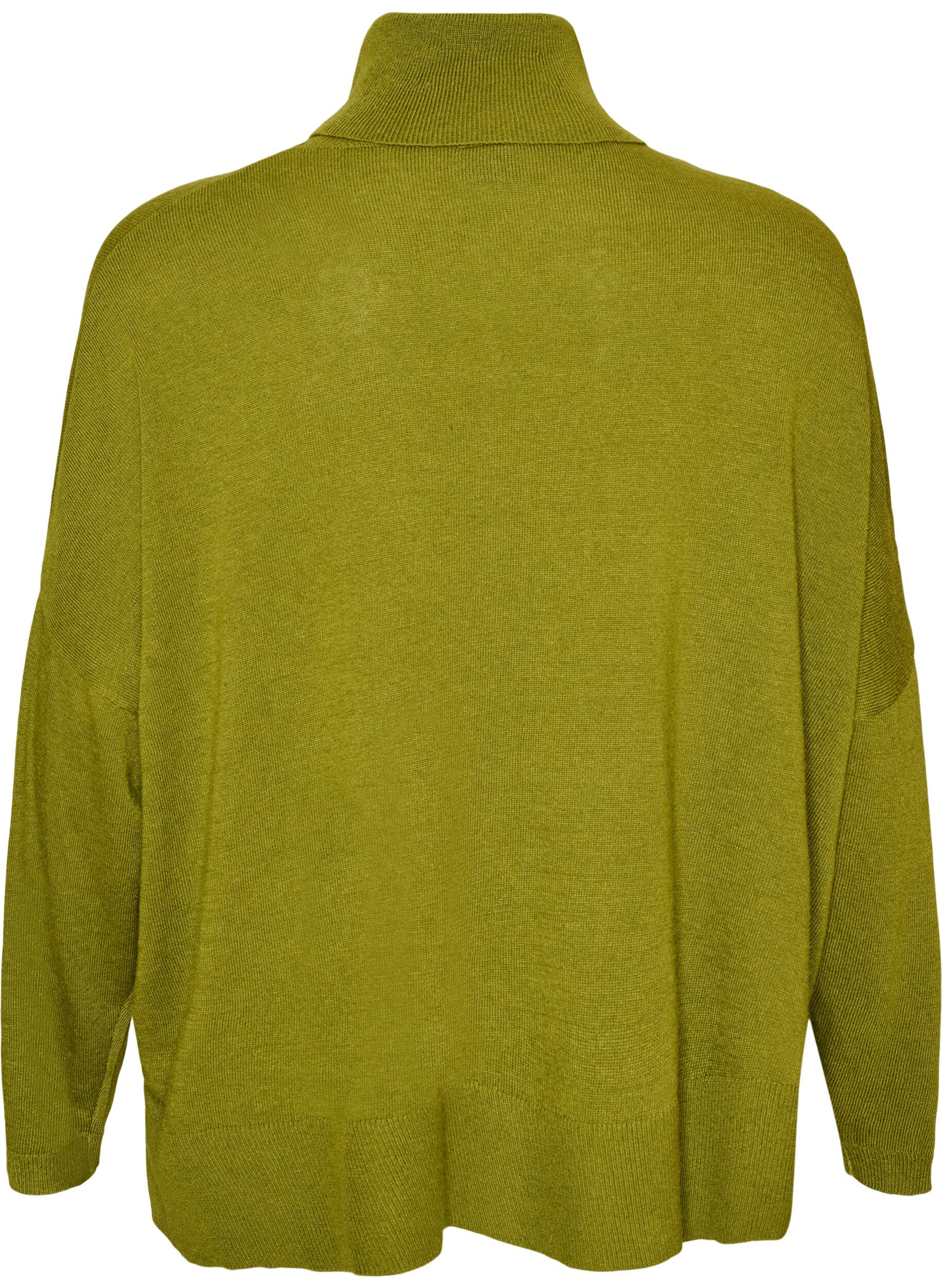 ZizziRollkragenpullover mit lockerer Passform, Gr&uuml;n, Packshot image number 1