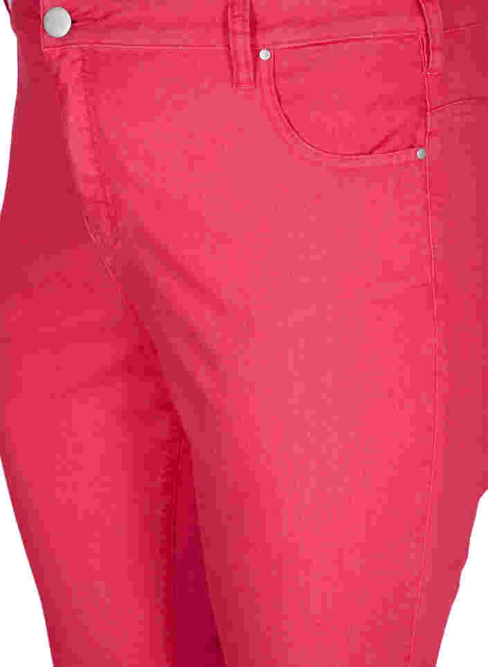 Eng sitzende Capri-Hose mit Reißverschluss, Pink, Packshot image number 2