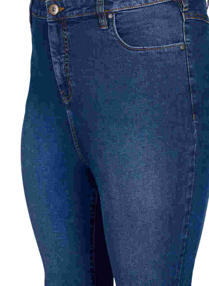 Hochtaillierte Bea-Jeans mit Super Slim Fit, Blue denim, Packshot image number 2