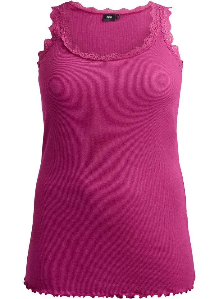 Spitzentop, Rot, Packshot image number 0