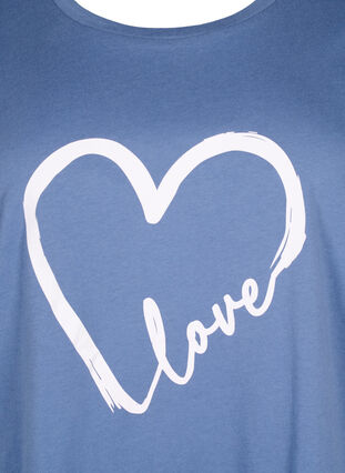 T-Shirt aus Baumwolle mit Rundhalsausschnitt und Aufdruck, Moonlight W.Heart L., Packshot image number 2