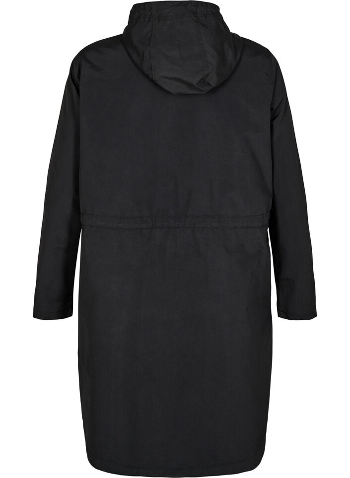 FLASH - Wasserabweisender Parka mit Kapuze, Schwarz, Packshot image number 1