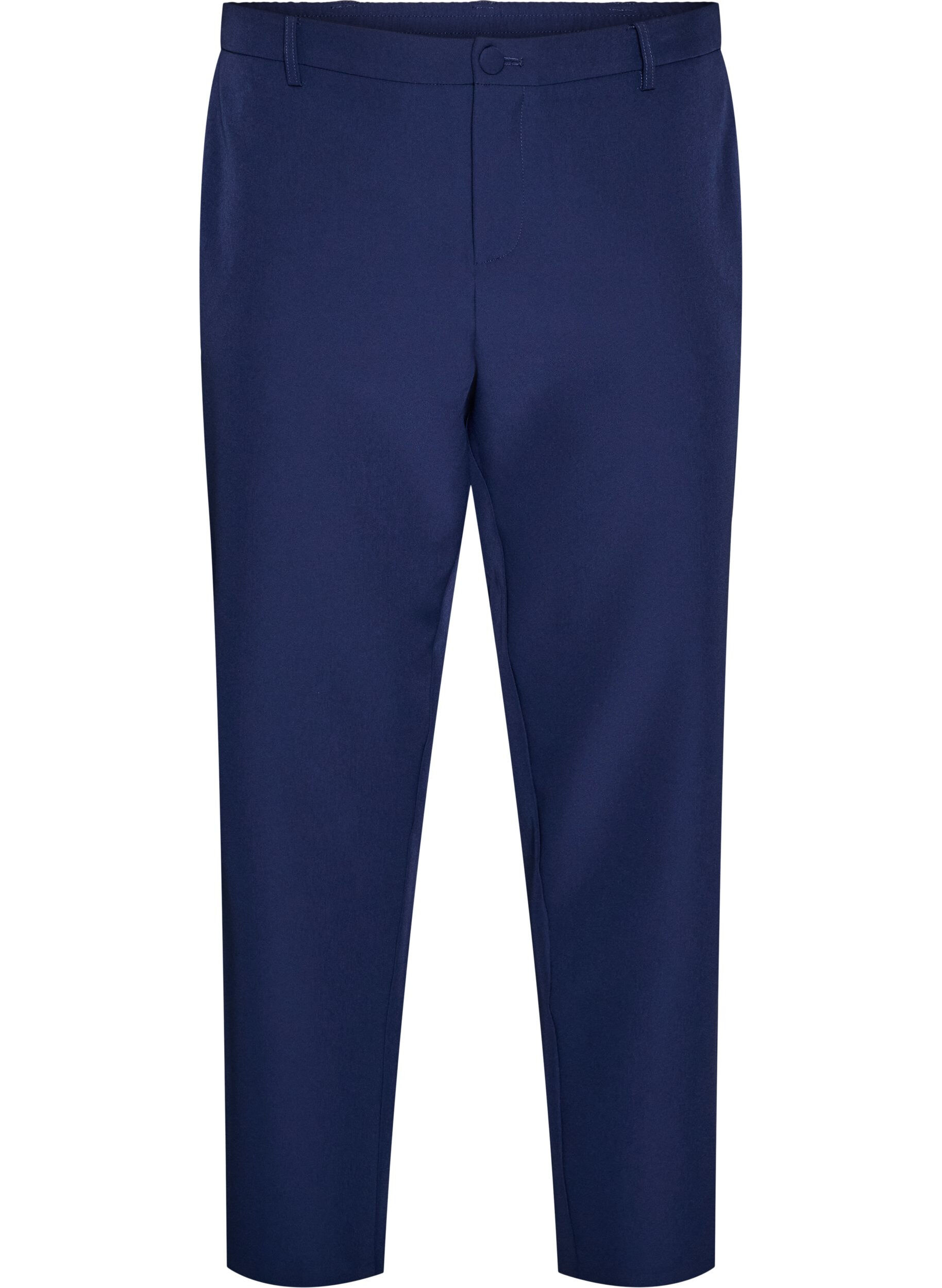 ZizziHose mit Taschen und geradem Bein, Blau, Packshot image number 0