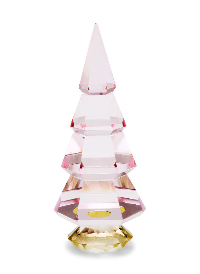 Weihnachtsbaum aus Kristallglas, Pink, Packshot image number 0